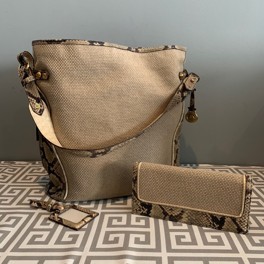 Brahmin Harbor Bucket Bag Set